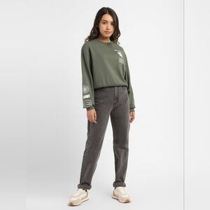 Levi's x Deepika Padukone High Rise Straight Fit Jeans Gray